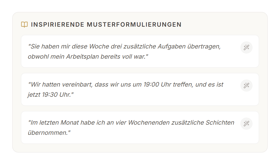 Ein ausgearbeitetes Muster im Skill-Training.