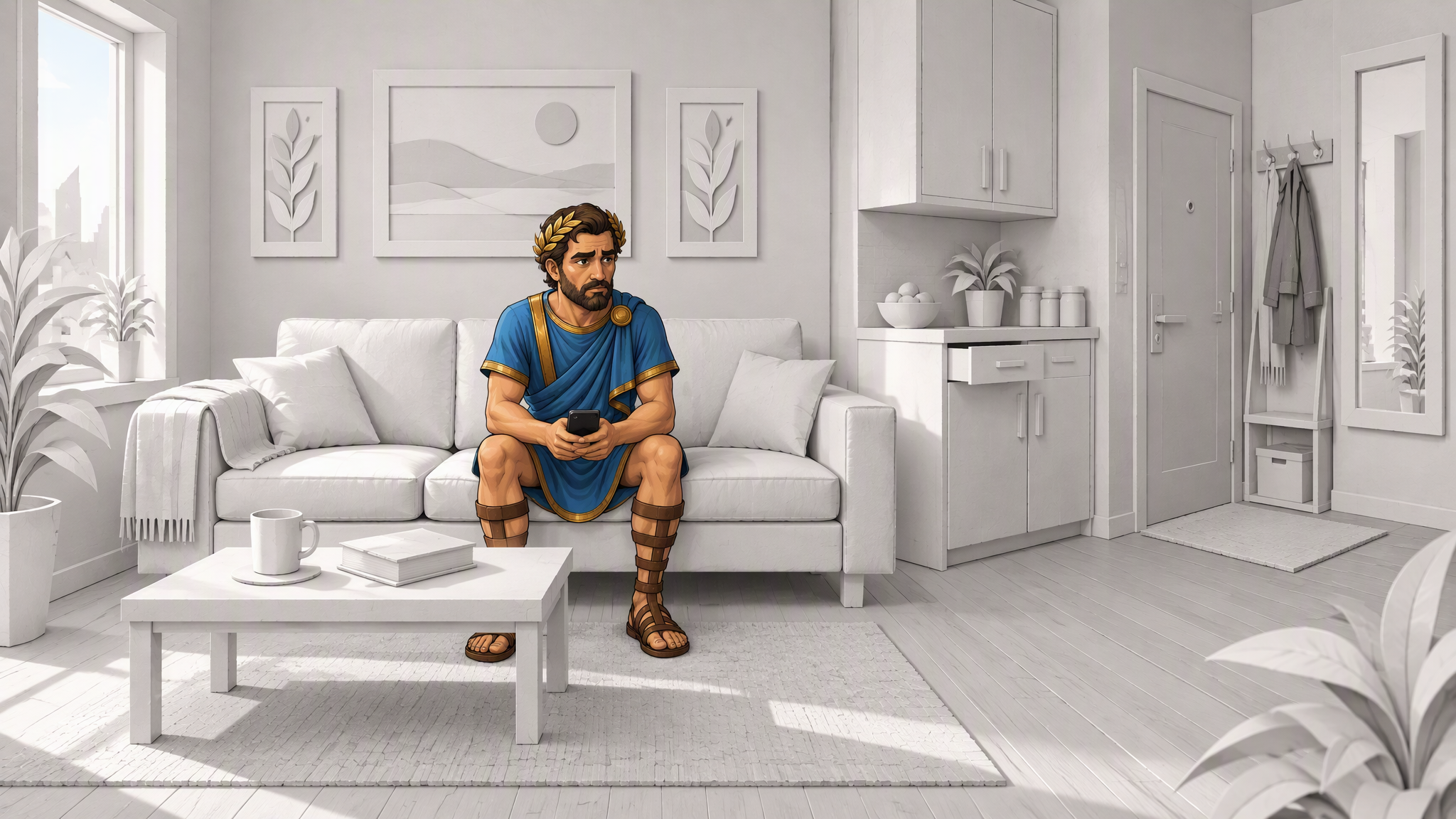 Marcus at his desk with a tablet — video preview for Marcus’Mend